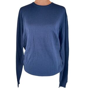 Royal Red Luxury Black Wool Silk Knit Sweater Women's Medium Italy NWT Pullover